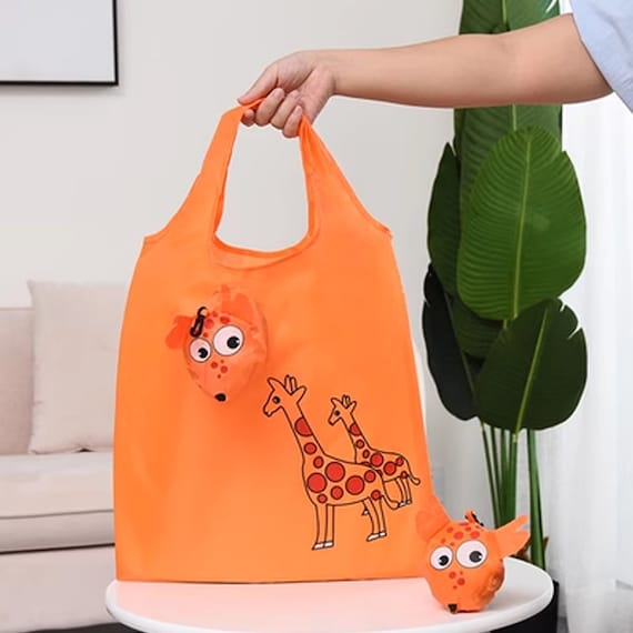 3pcs Market Shopping Tote Bags Folds Into an Animal Cartoon Etsy UK