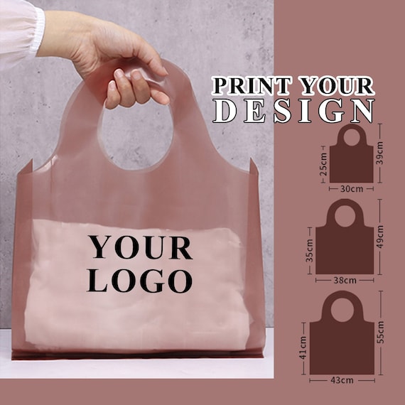 Sac de course plastique clearance personnalisé