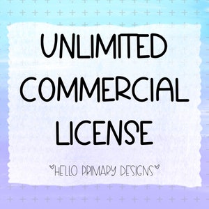 Unlimited Commercial License for digital files