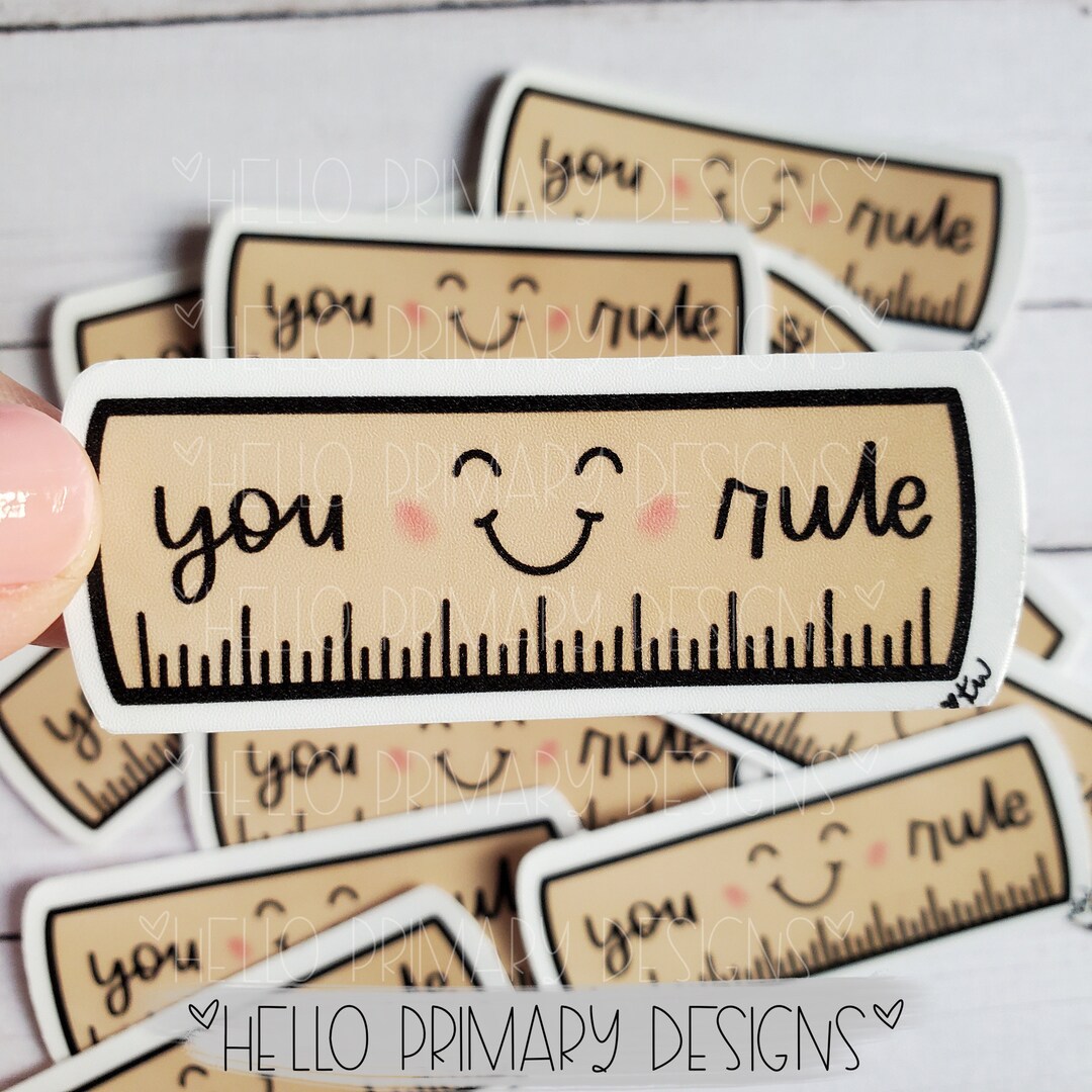 You Rule Ribbon You Rule Vinyl Sticker - Etsy