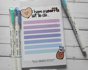 Waffle 4x6 memo notepad