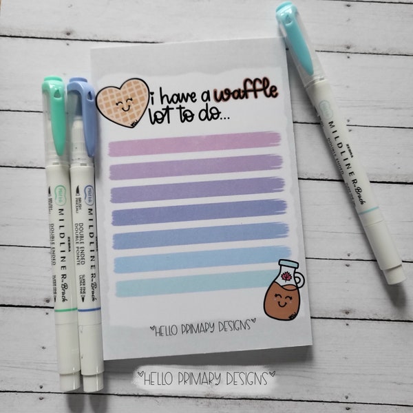 Waffle 4x6 memo notepad