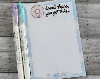 Bloc-notes sur le stress Donut