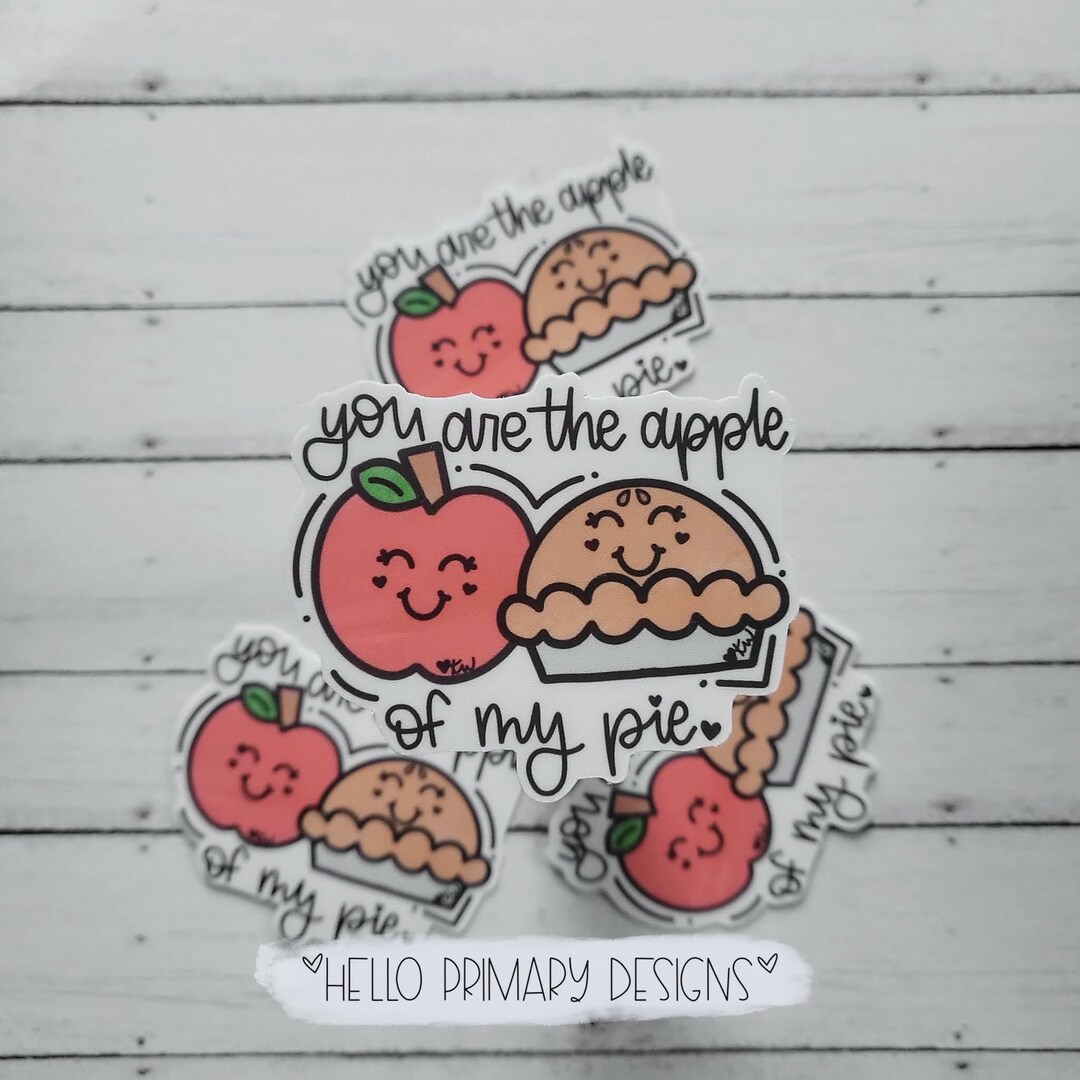 Apple Pie Vinyl Sticker - Etsy
