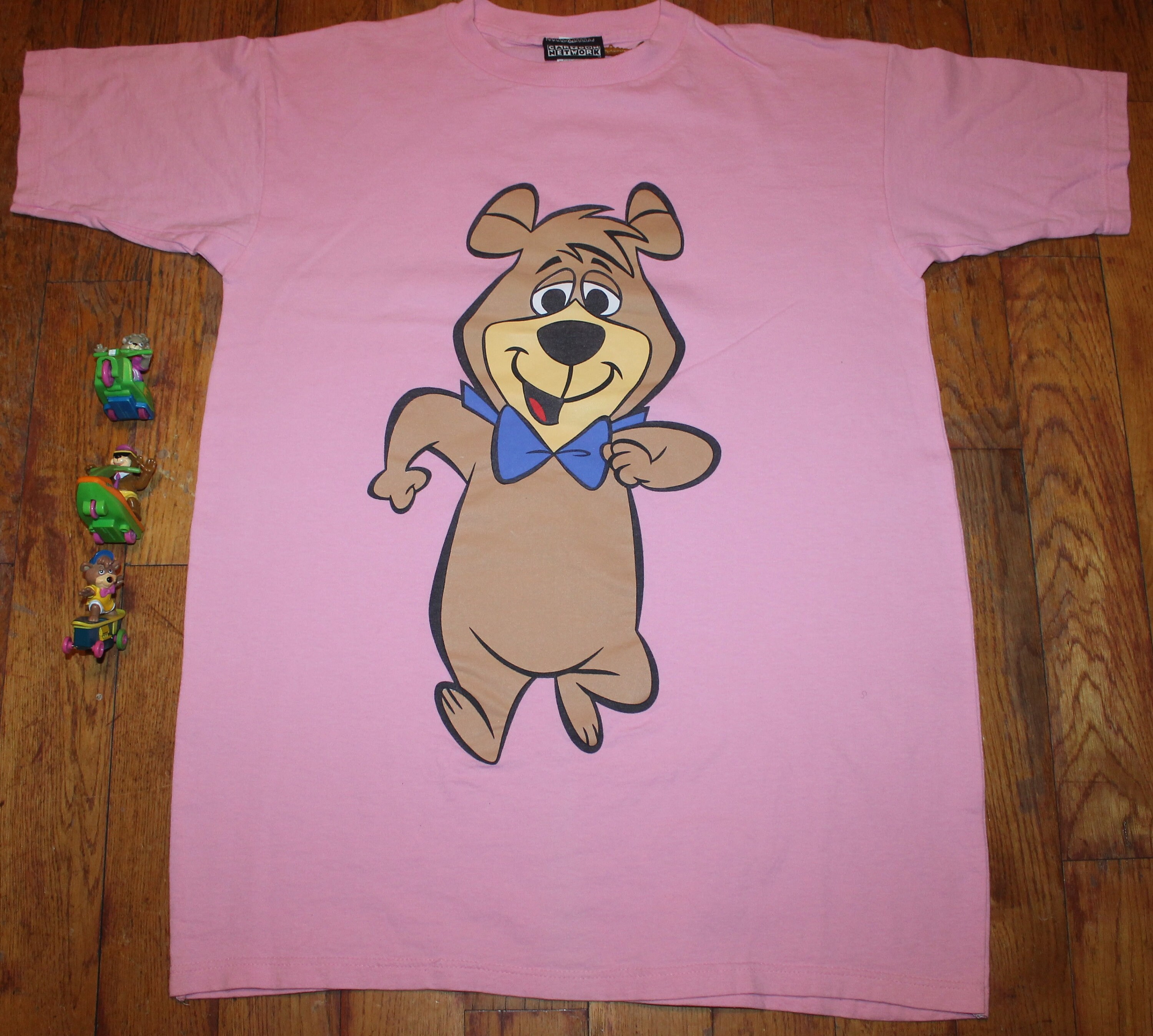 Yogi Bear and Boo Boo Retro Cartoon Character Worn Look Gift T Shirt