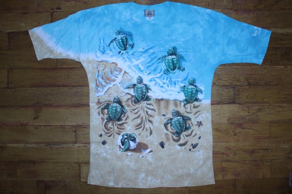 Vintage 1996 Liquid Blue "Sea Turtles" Shirt