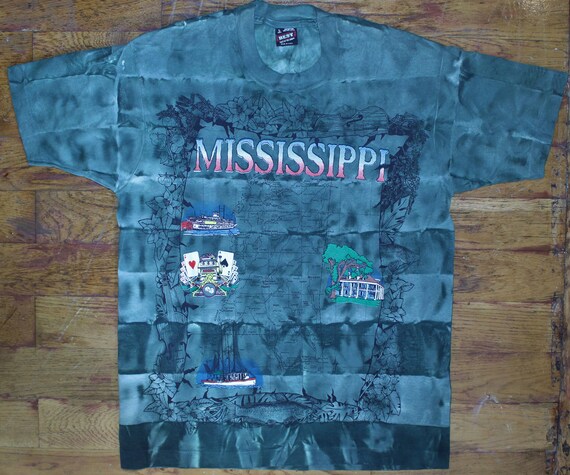 BNWOT Vintage "Mississippi Map" Tye-Dye Shirt - SI