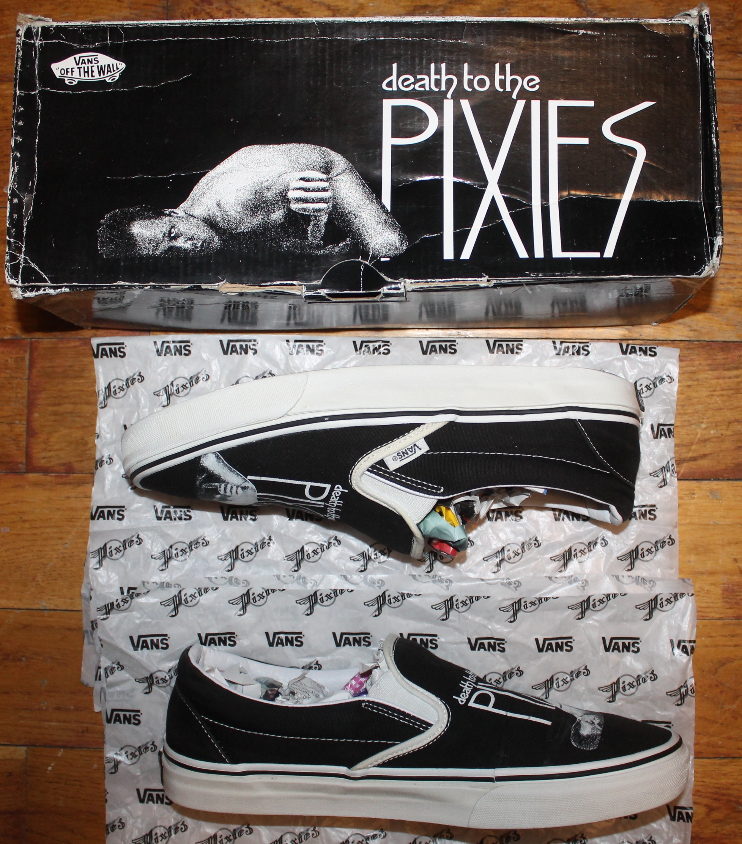 2008 09 Vans Death to Pixies Low top Slip on Shoes W Box Etsy
