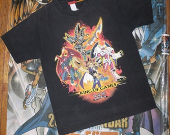 Vintage 1996 Yu-Gi-Oh! Enter The Shadow Realm Shirt + BNIP 2003 Calendar