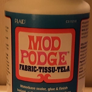 Mod Podge Eight-Ounce Fabric, 8, Transparent, 8 Fl Oz 