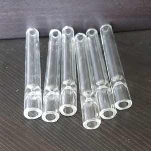 1 Thick Clear Glass Chillum