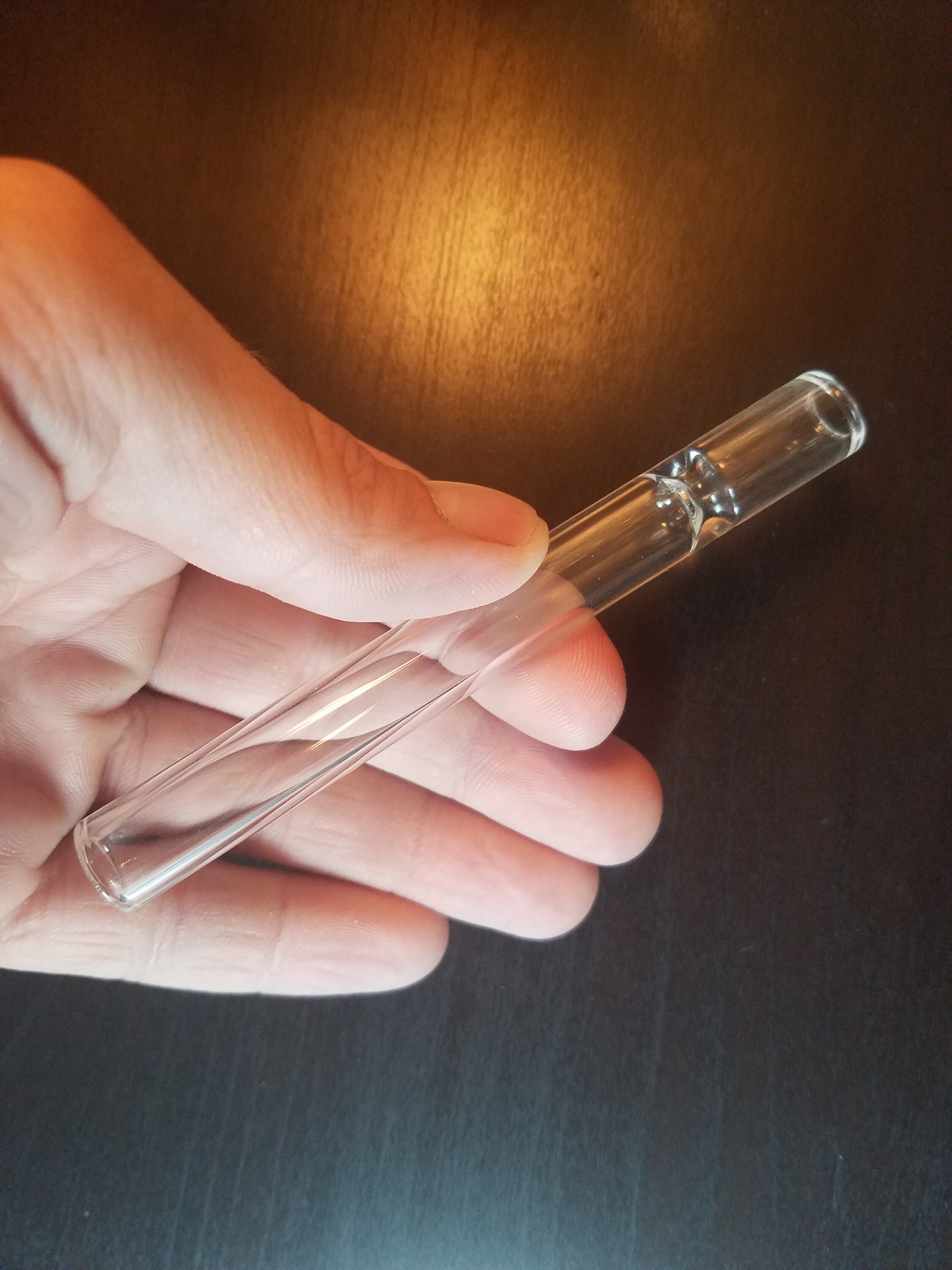 4 Pack / Clear Glass Chillum Etsy