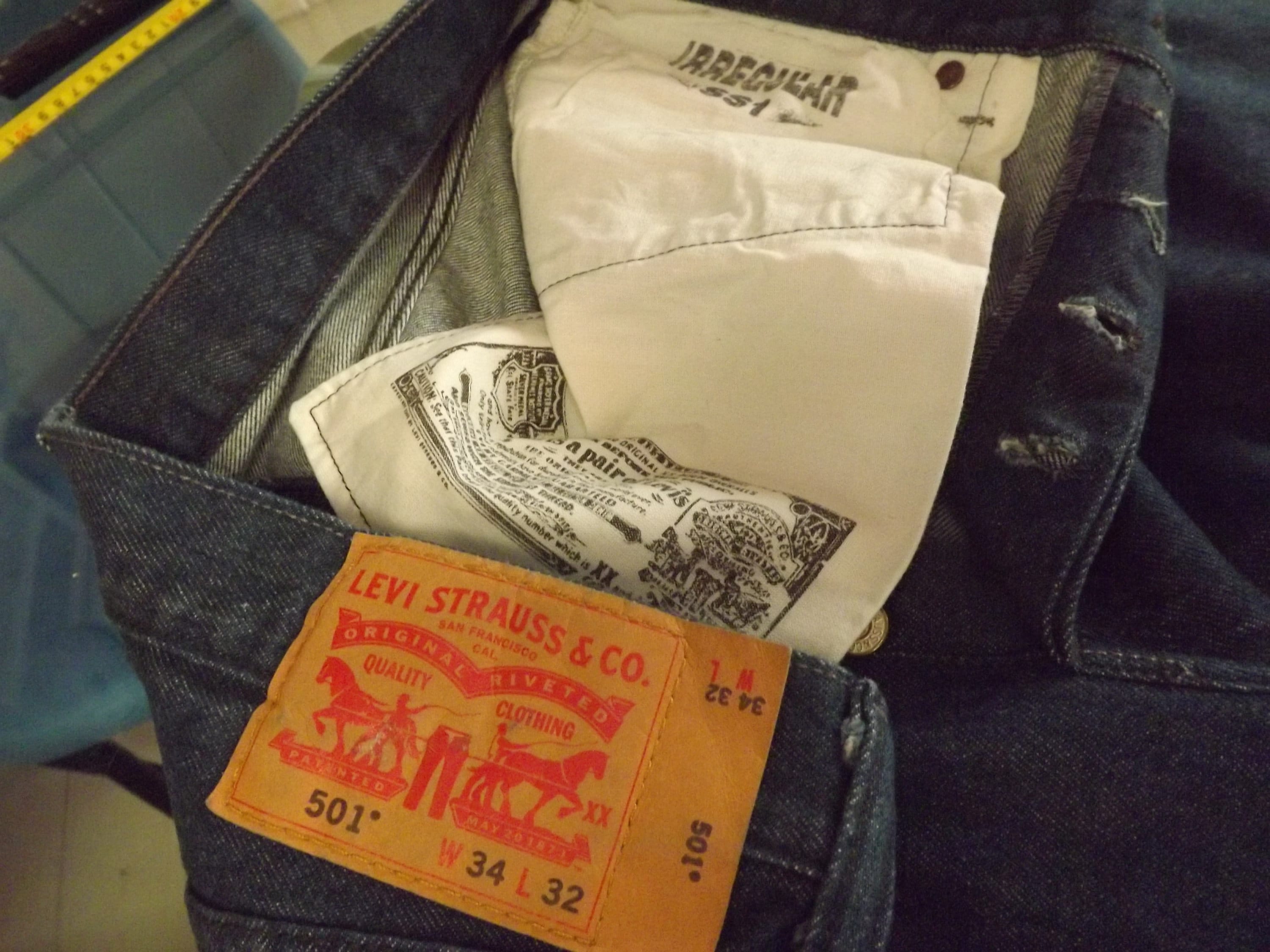 Levis 501 Vintage Jeans W34