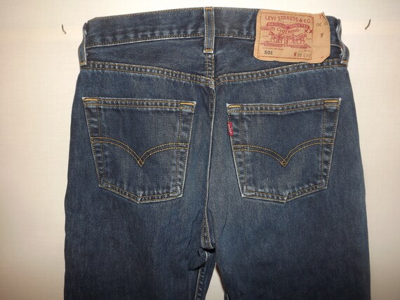 VINTAGE LEVI'S 501 W28 L30 132 | Etsy