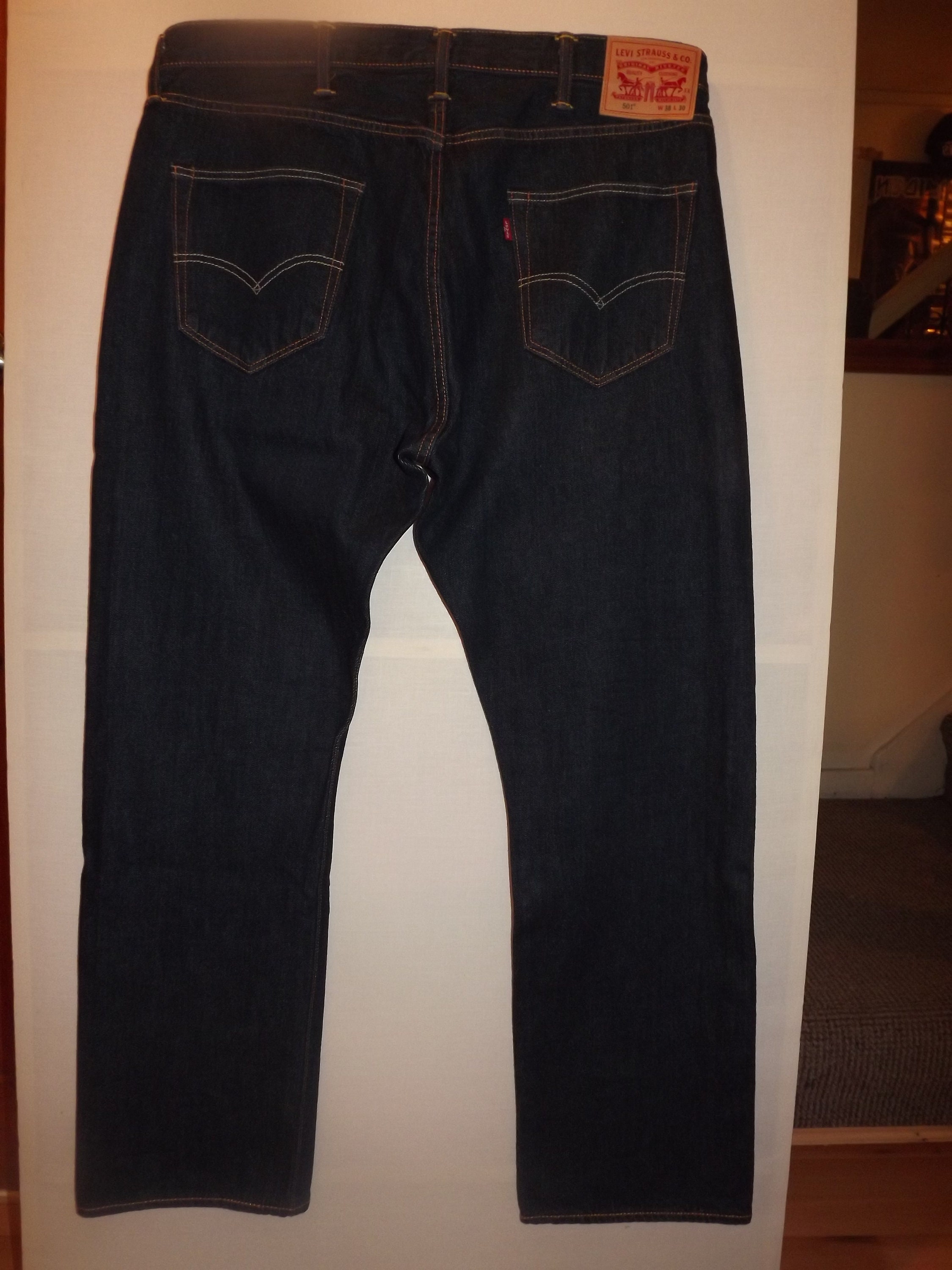'88 Levi's 501 made in USA W32×L30 LEVIS 501 33/32 W33 L32 STRAIGHT 0115 pas 86 cm • Cena