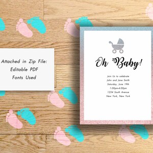 Baby Shower Invitation! - Gender Reveal Invitation - evite - Custom Invitation