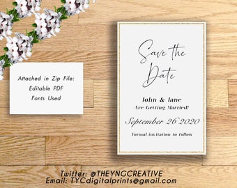 Wedding - Save the Date - Wedding Day - Marriage - Love - Wedding invitation - Save the Date Invitation
