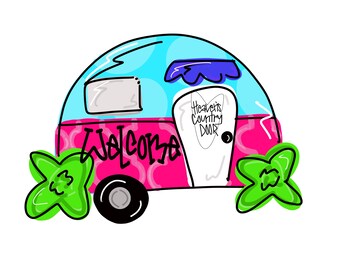 TEMPLATE: Camper door hanger