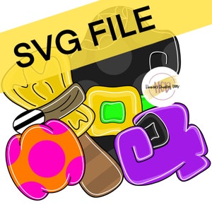 SVG TEMPLATE : Witches life door hanger | witch hat | witch broom| Halloween door hanger | pumpkin door hanger