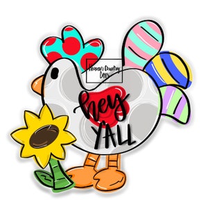 TEMPLATE: rooter/chicken/door hanger template/downloadable file
