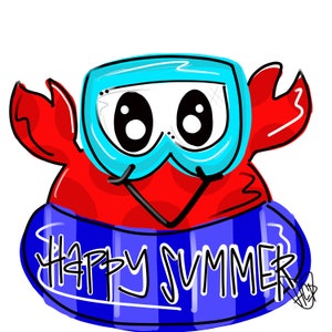 Template: summer crab