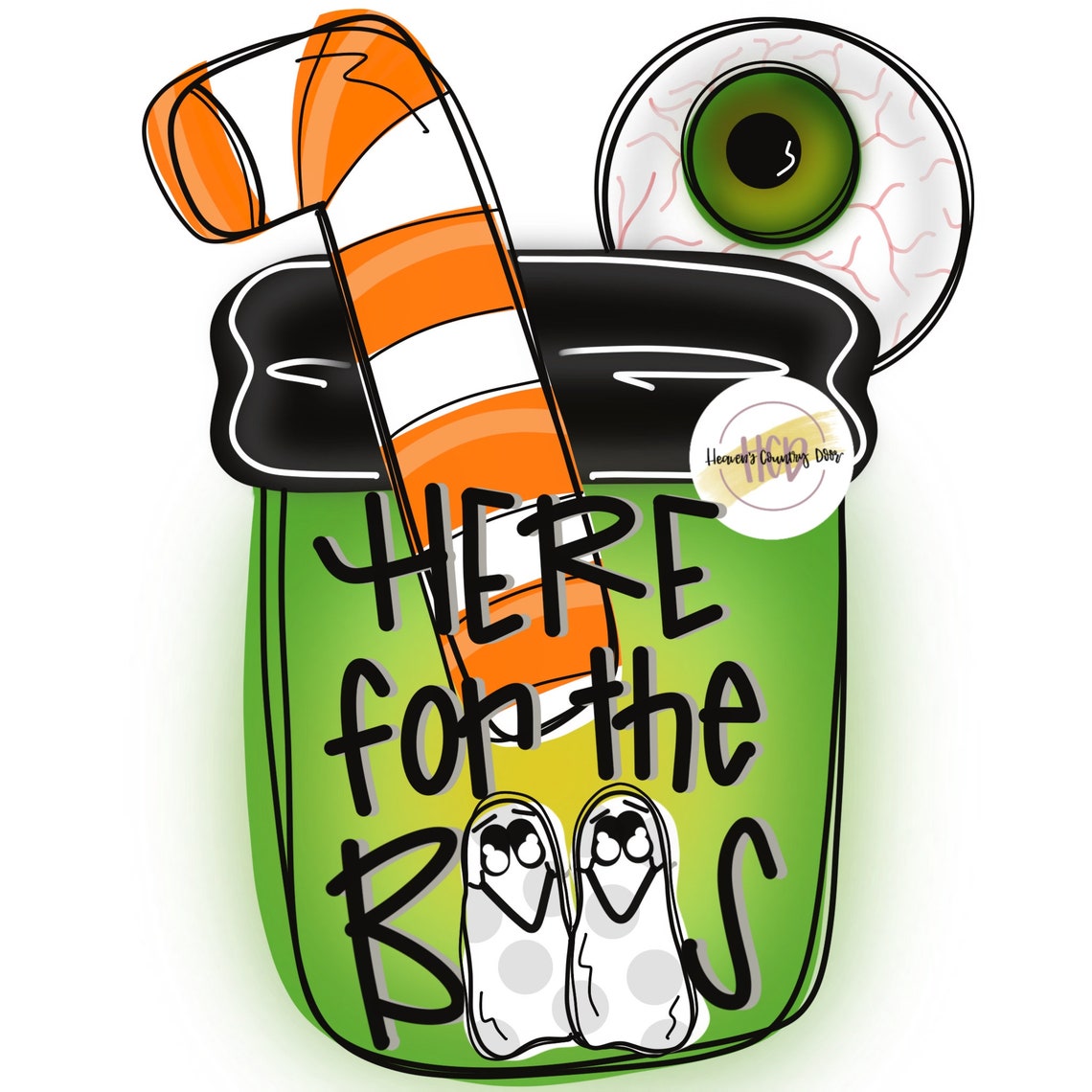 Template: Halloween Mason Jar - Etsy