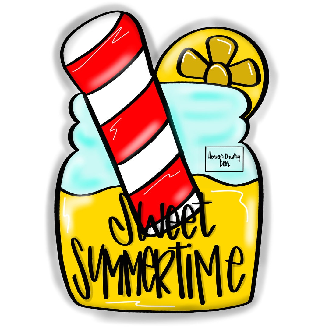 TEMPLATE: Lemonade Mason Jar Door Hanger / Downloadable File - Etsy
