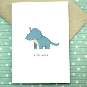 Dinosaur Birthday Card - Partysaurus
