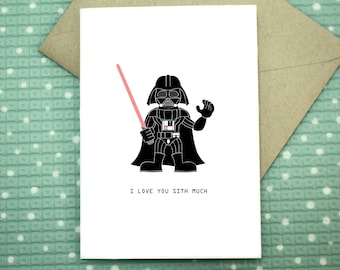 Darth Vader - I love You Sith Much- Star Wars Anniversary Card