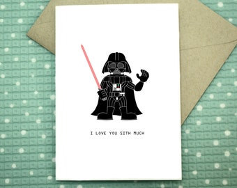 Darth Vader - I love You Sith Much- Star Wars Anniversary Card