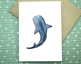 Whale Shark - Blank Greeting Card