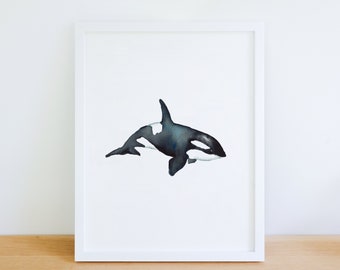 Orca I - Watercolor Art Print