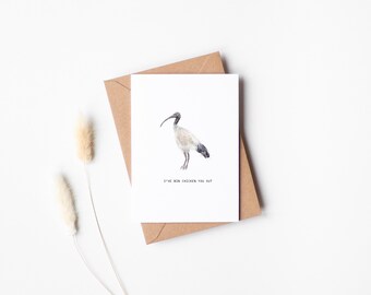 Bin Chicken You Out - Tarjeta de felicitación Ibis
