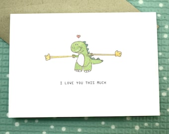 Dinosaur - Anniversary Love Card