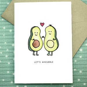 Let's Avocuddle - Anniversary Love Card
