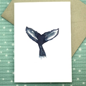 Whale Tail - Blank Greeting Card