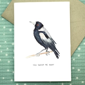 Pie - You Swoop Me Away - Carte de voeux vierge