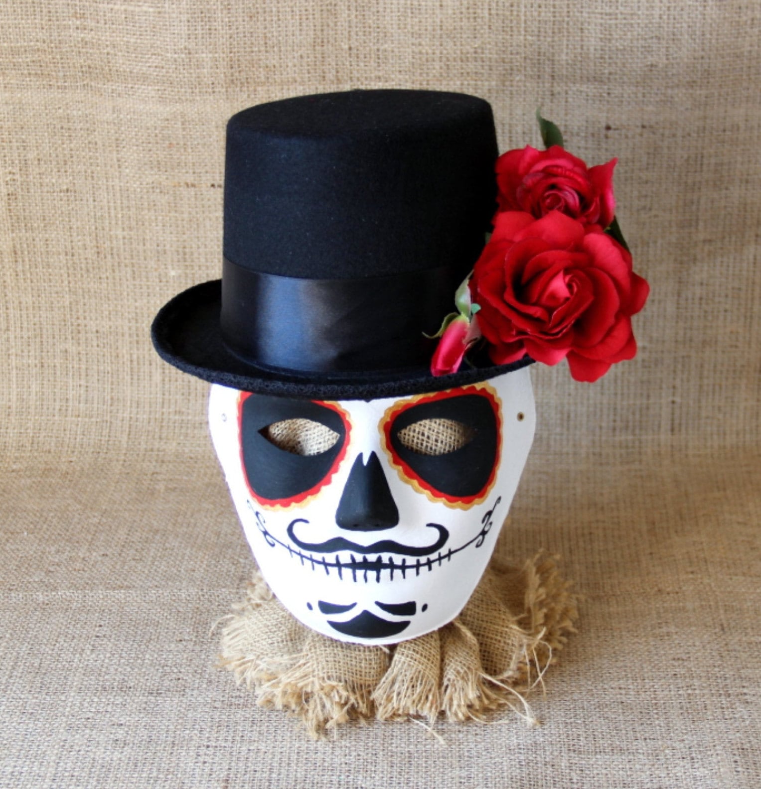 Day of the dead costume men Dia de los muertos mask for men Etsy