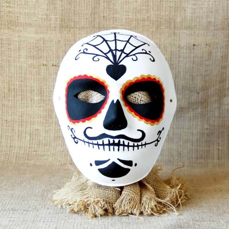 Day of the dead costume men Dia de los muertos mask for men Etsy
