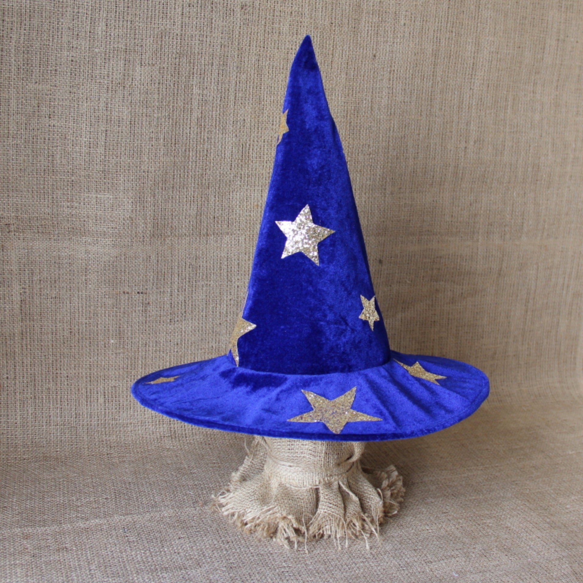 Blue wizard hat adult Star witch hat handmade Wizard costume Etsy