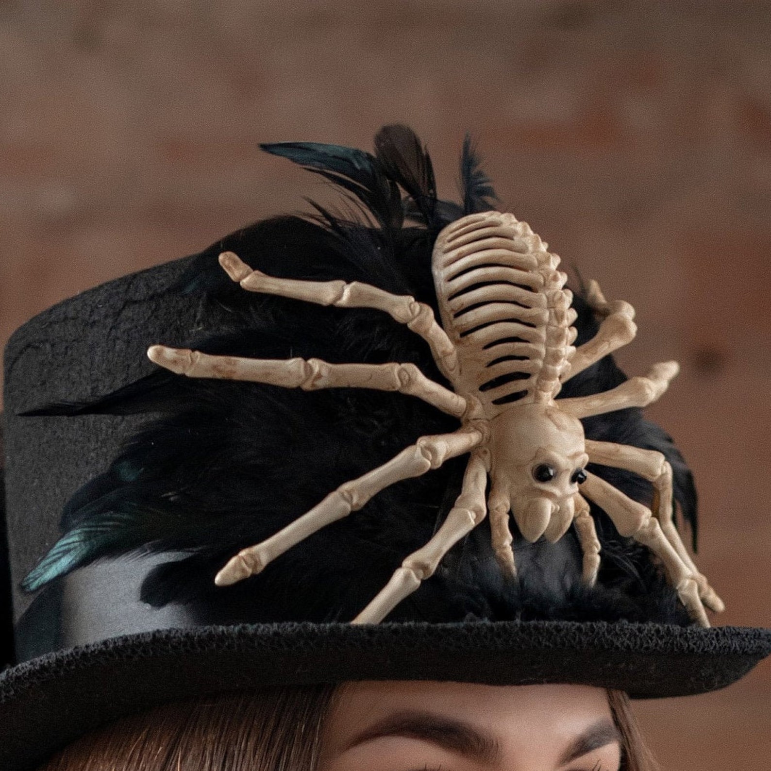 Spider top hat women Voodoo top hat women Steampunk top hat Etsy