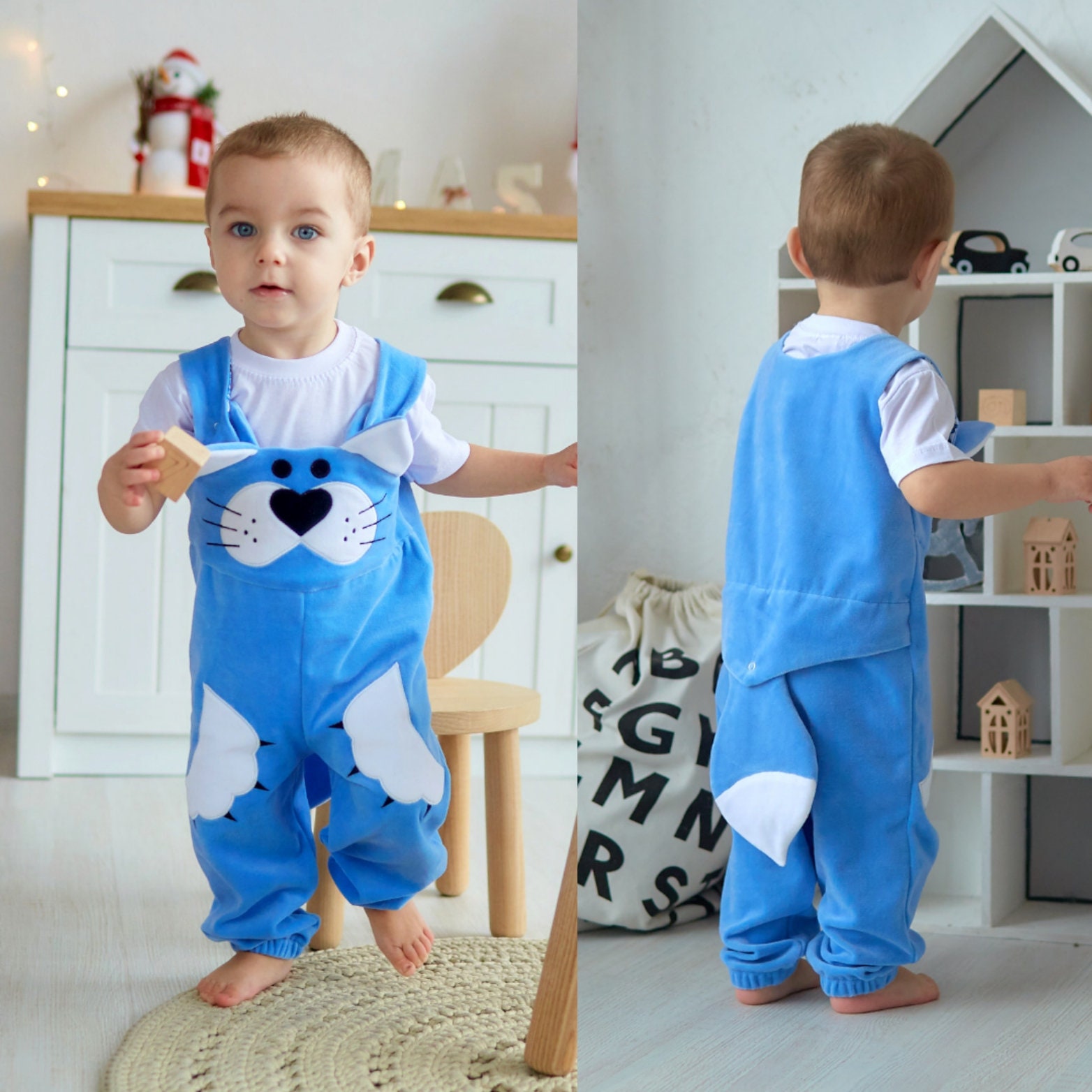 Halloween toddler cat costume boy and girl Baby kitten kitty Etsy