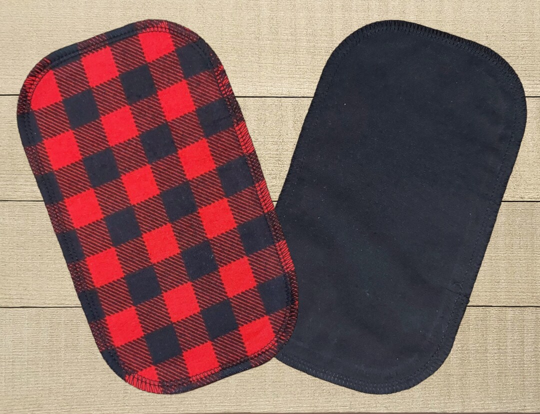 10 Washable Toilet Paper / Toilet Wipe Red Lumberjack black Lapel - Etsy
