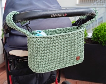 LEA S Kinderwagen organizer, Stroller organizer green, Diaper bag,