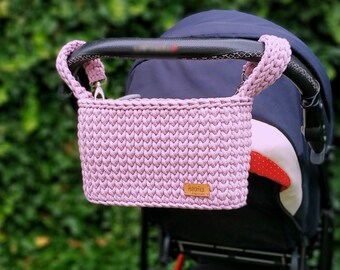 Pusteblume Rosa Buggy-Tasche Schwangerschaftstasche für Kinderwagen mit Doppel-Druckknopf Kinderwagentasche verstellbar Krankenhaus Kinderwagentasche MIMUSELINA 
