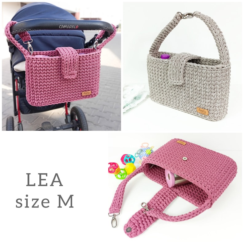 LEA S Kinderwagen organizer, Stroller organizer groen, Luiertas, afbeelding 5