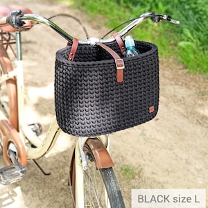 Cestino manubrio, Organizzatore bici, Cestino bici, Organizzatore fatto a mano, Accessori bici, Lenkertasche immagine 3