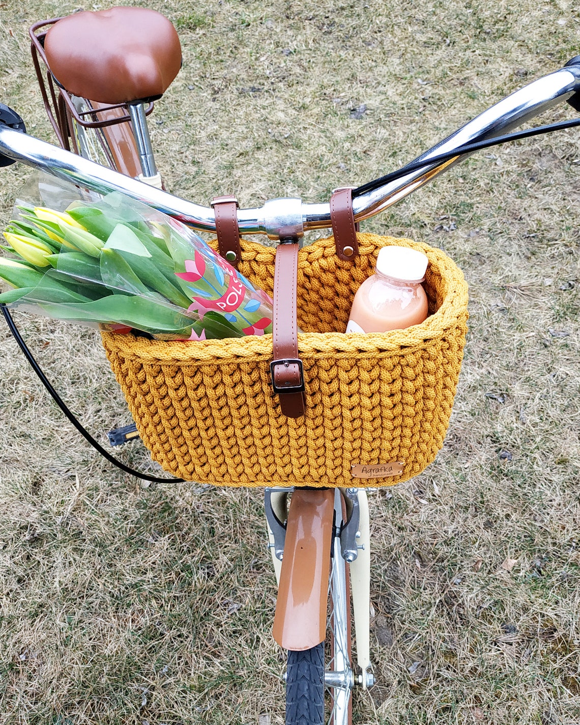 Handlebar Basket Bike Organizer Bike Basket Handmade Etsy