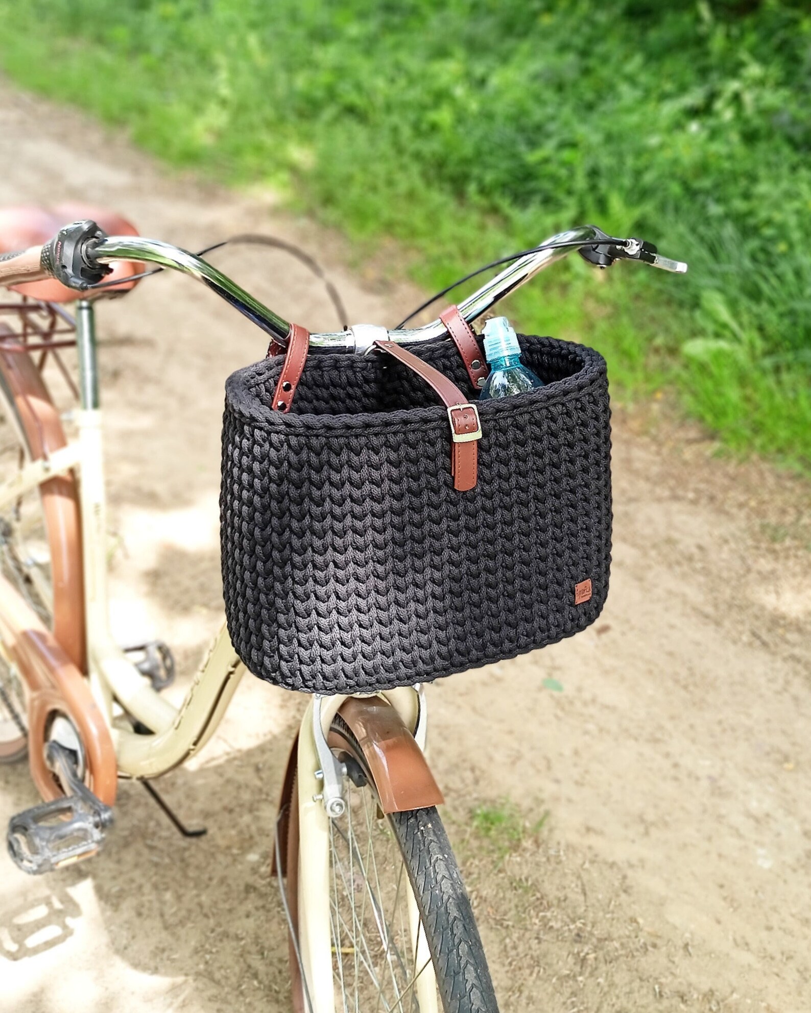 Handlebar Basket Bike Organizer Bike Basket Crochet Etsy