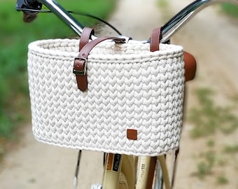 Panier de guidon, Rangement de vélo, Panier de vélo, Rangement fait main, Accessoires de vélo, Lenkertasche